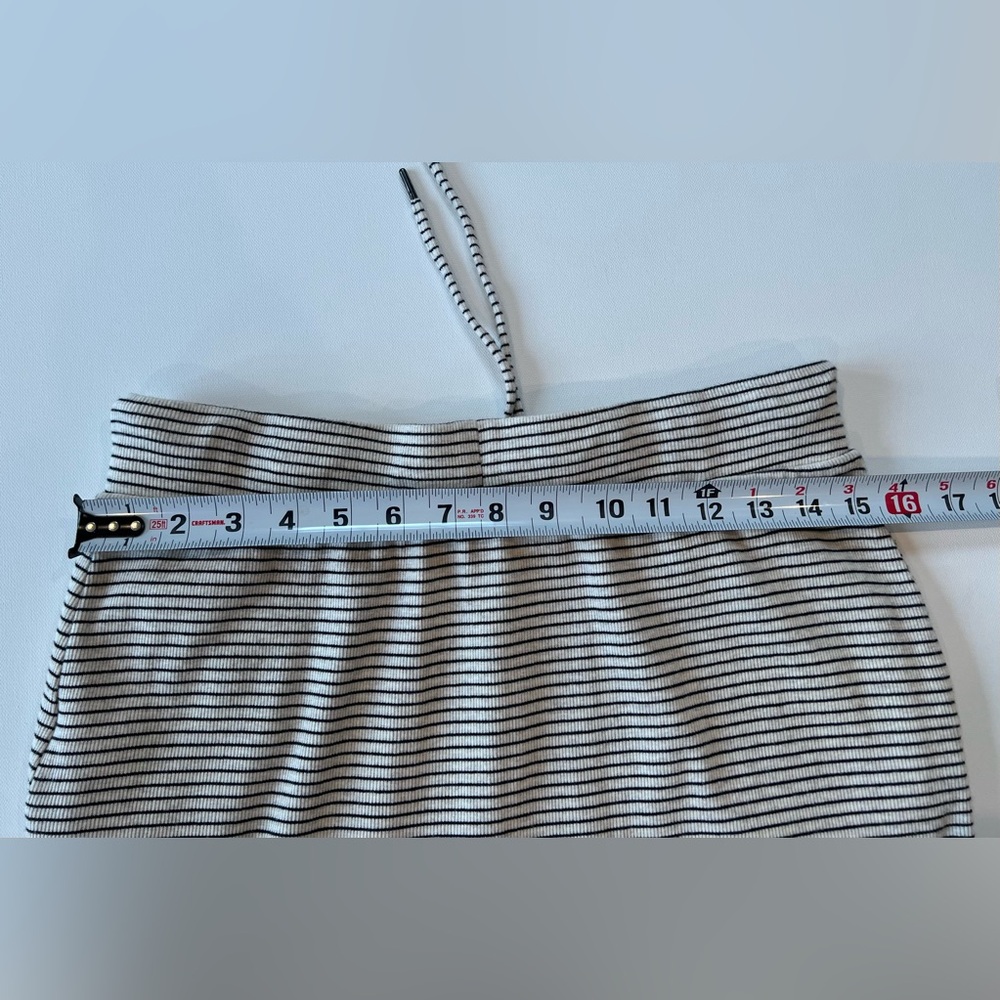 Eliane Rose Drawstring Skirt Striped Navy Cream - Picture 4 of 7